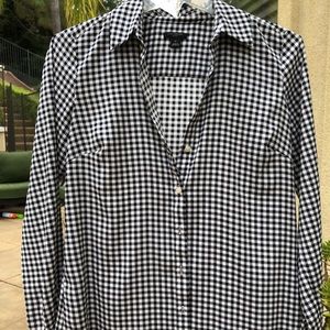 Ann Taylor Checkered Blouse